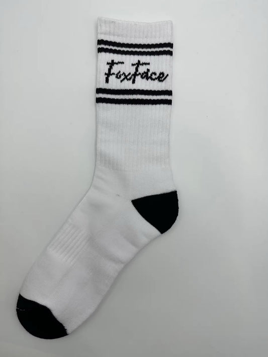 Signature Icon Comfort Socks (White)