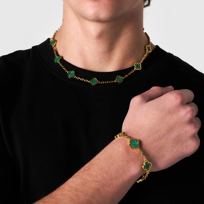 Fortis Clover Link Necklace (Gold)