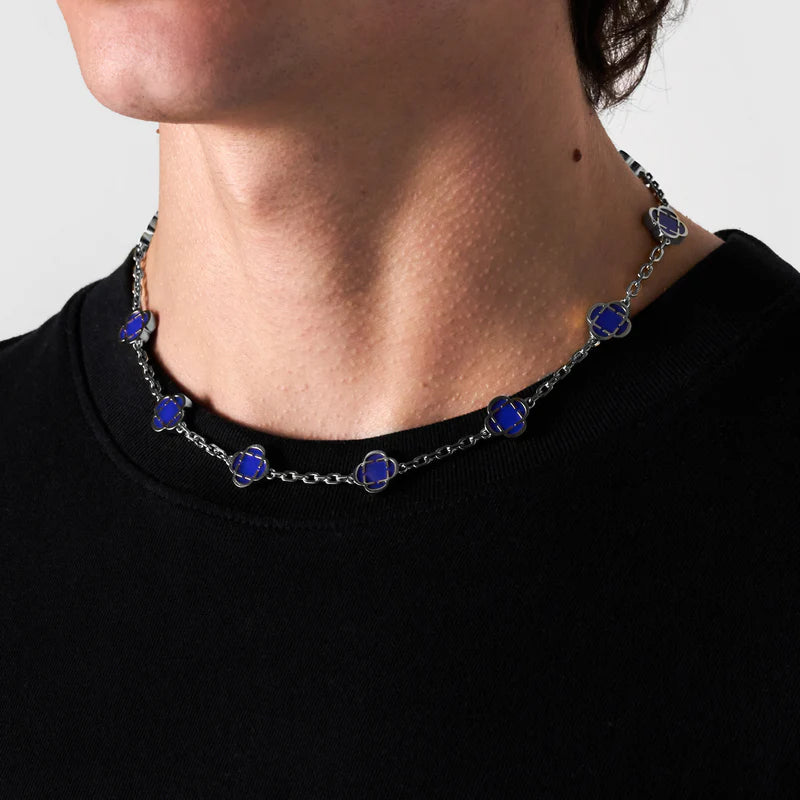 Fortis Clover Link Necklace (Silver)