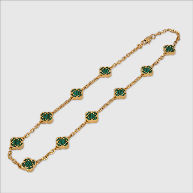 Fortis Clover Link Necklace (Gold)