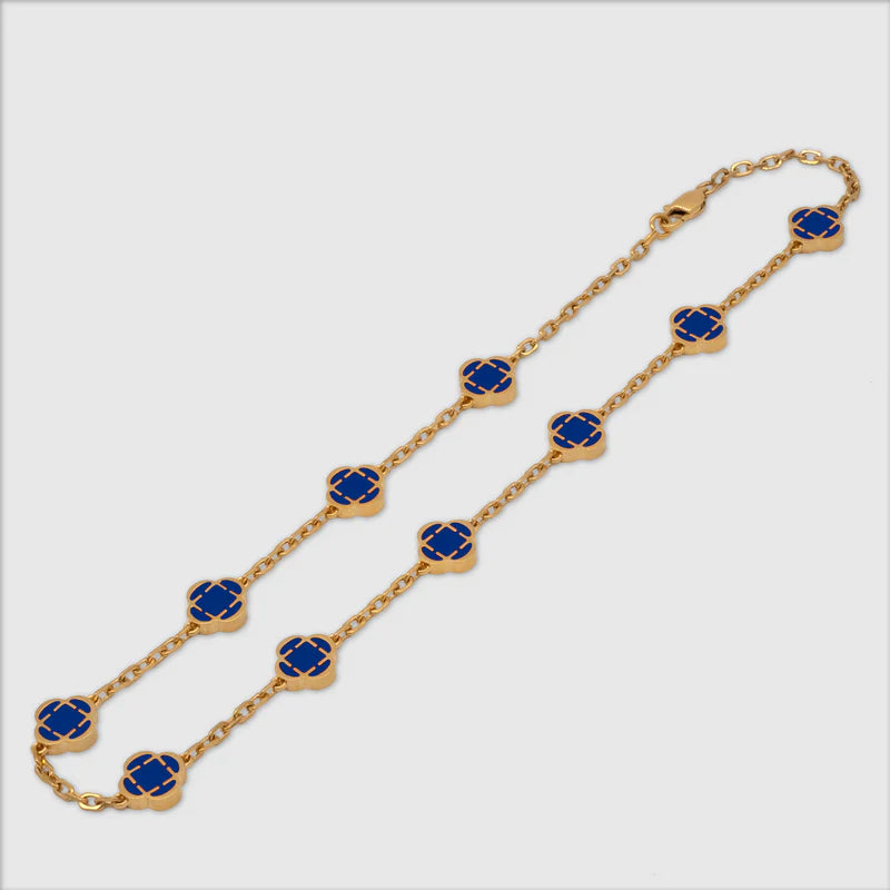 Fortis Clover Link Necklace (Gold)