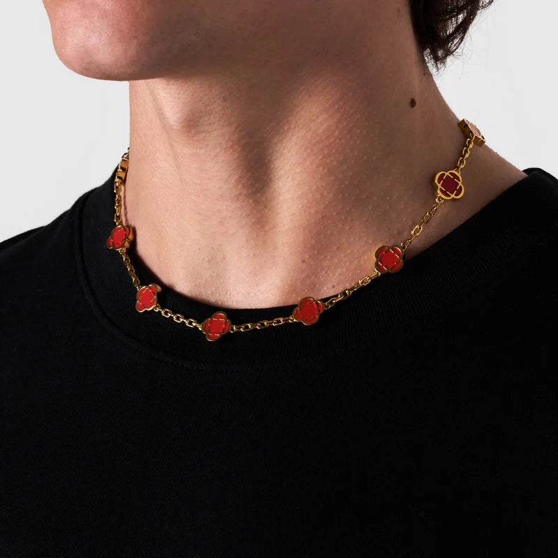 Fortis Clover Link Necklace (Gold)
